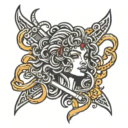 Blade Medusa Safety Pin