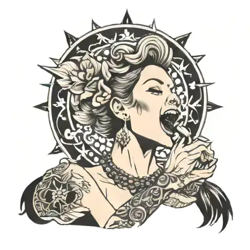 Woman Singing With