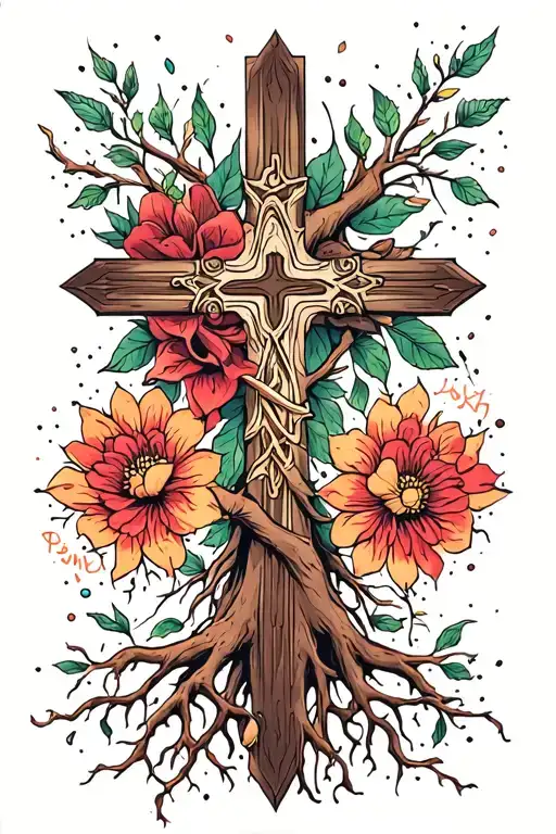 Cross With Roots