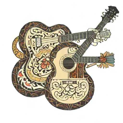 Guitar Quilt Native American New Mexico Colorado Grandmother