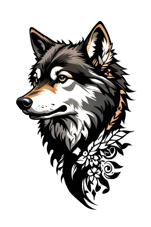 Wolf Head Tattoo