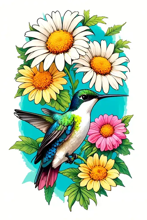 Daisy And Hummingbird