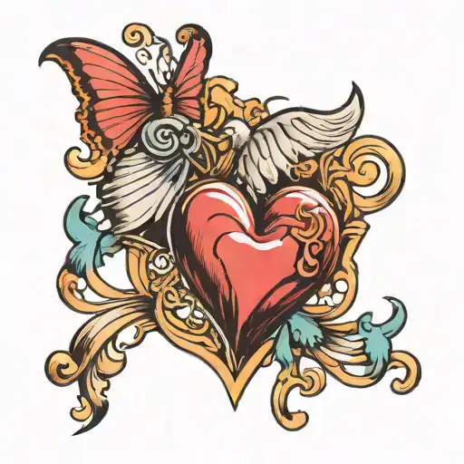 Heart And Ribbom