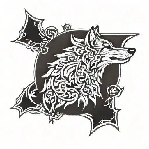 Wolf Filigrees Tattoo
