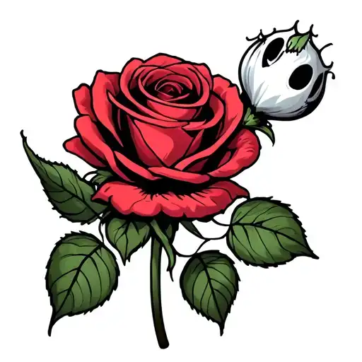 Ghost Holding A Rose