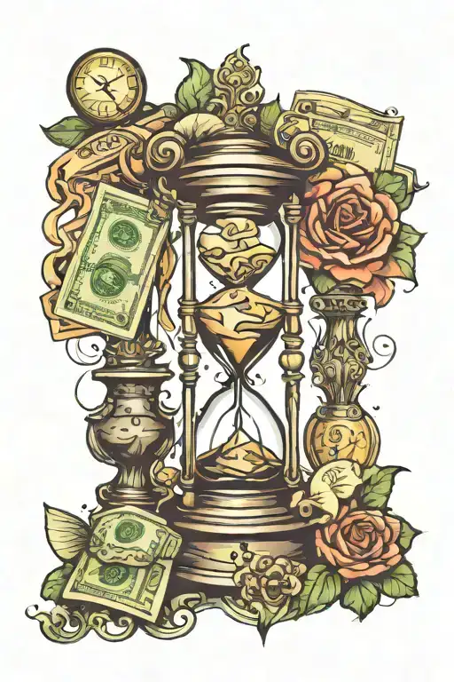 Hour Glass And Money