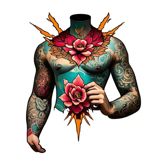 Tattoo In The Chest