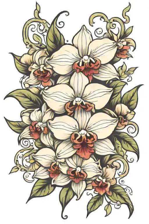 Vanilla Orchid Surrounded