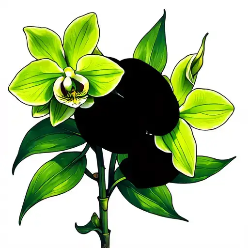 Green Orchids