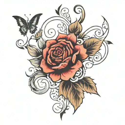 A Short Sleeve Blackwork Tattoo Without Flowers Or Colors