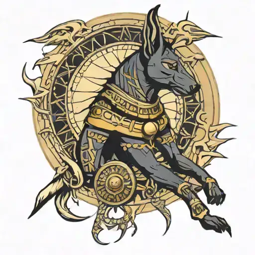 Anubis When Turned Upside Down Creates Raw The Sun God