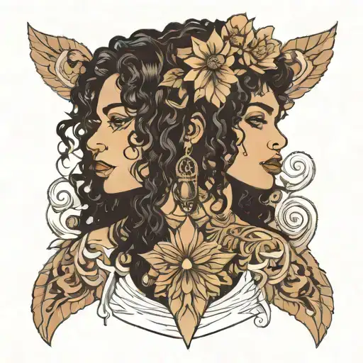 Girl From A Amazonas With Curly Hair Serious