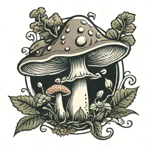 Mushroom Amanita For Man In Hand