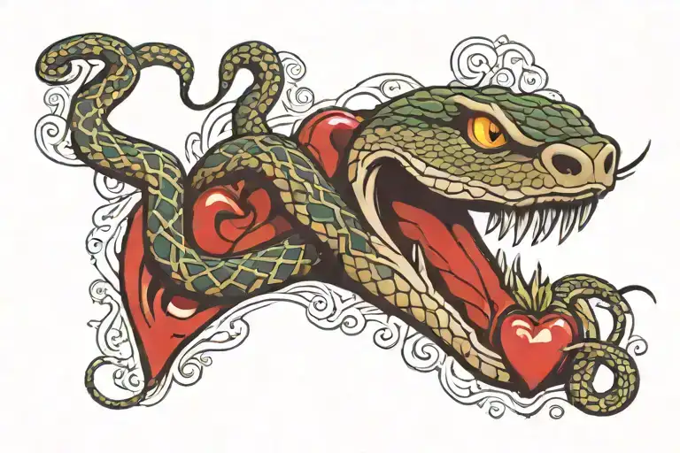 Snake Eating Heart