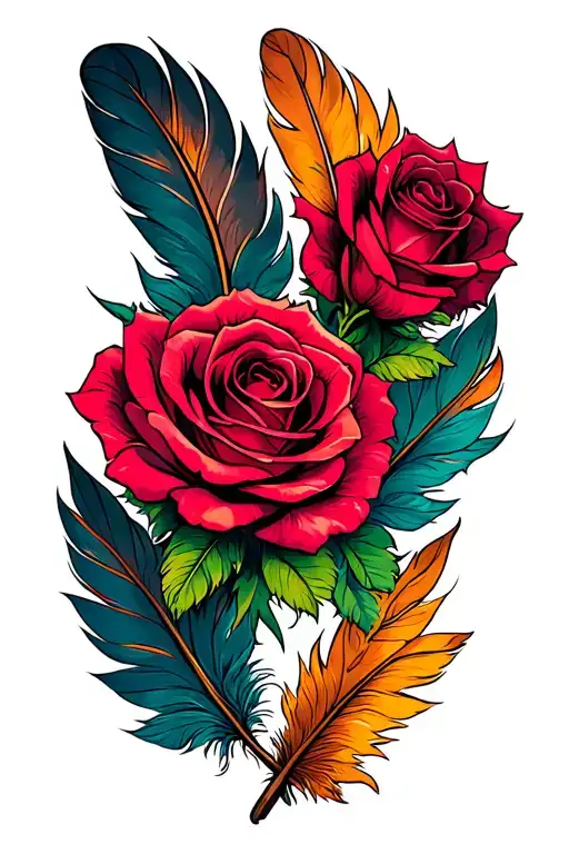 Yorkshire Rose Feathers