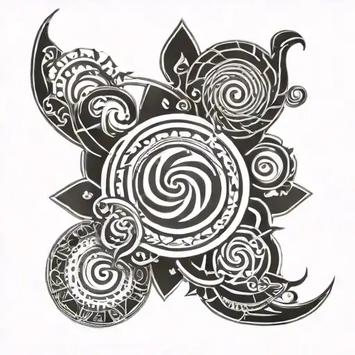 Ancient Spiral Designs Surrounding