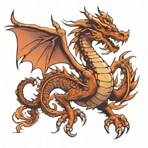 Roman Numeral Dragon