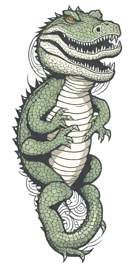 Alligator Full Body