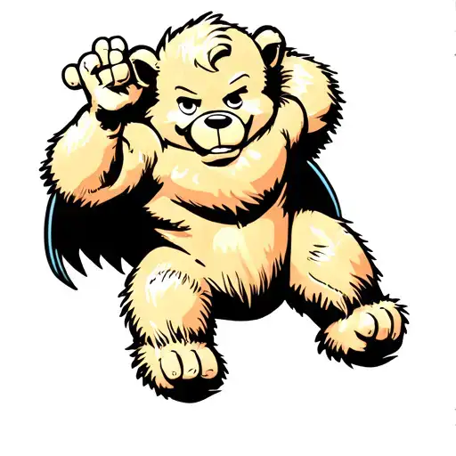 Superted Coming Out Of Skin