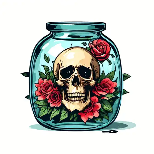 Half Full -Minded Death Bottle Inside