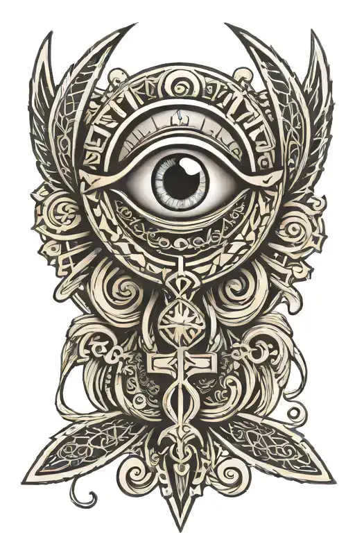 Ankh Symbol With Eye