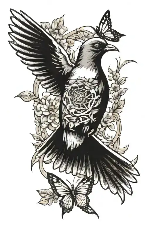 Tractor Pigeon Hummingbird Butterfly Heaven Gates