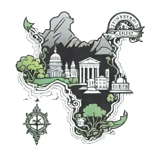 Georgia Landmarks Intertwined