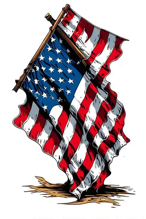 American Flag Distressed Usa Flag