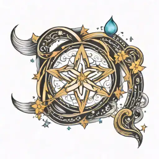 Infinity Loop Surrouded With Stars Shining Faithfulness Work Inside