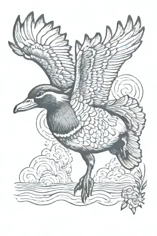 Mallard Duck Flying