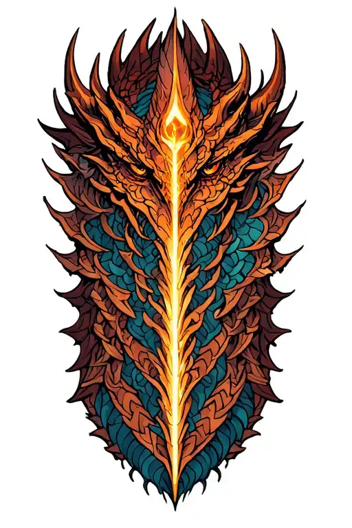 Dragonscale Armor Tattoo Featuring Stormlight Archive Stonewards Symbol