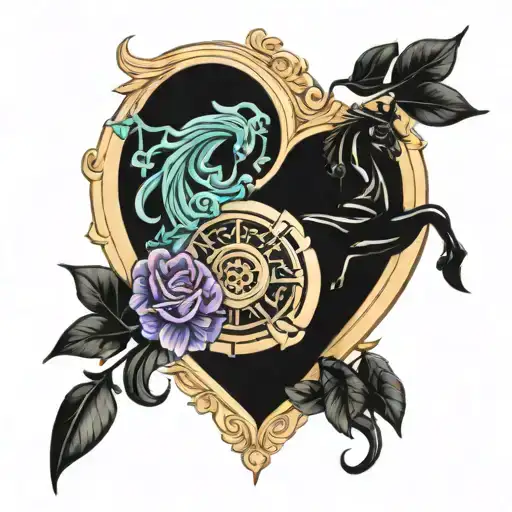 Libra Sagittarius Heart