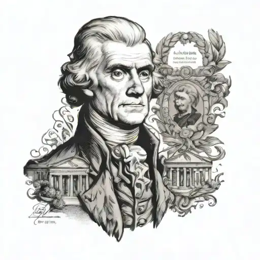 Thomas Jefferson With Slaves Declaration Of Independence