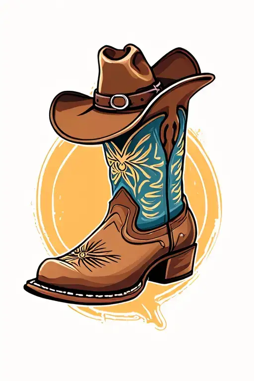 Cowboy Boot Cowboy Hat