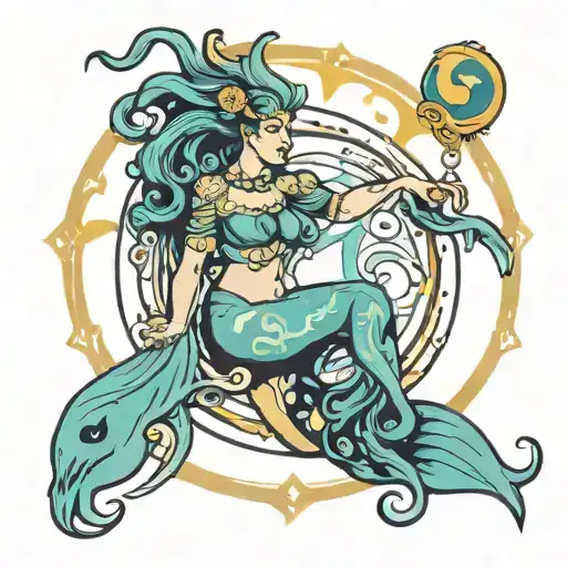 Aquarius Zodiac Symbol Incorporated