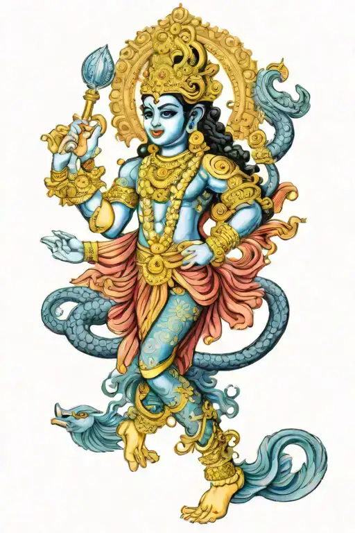 Lord Vishnu In His Infinite Form Such As In The Bhagavad Gita