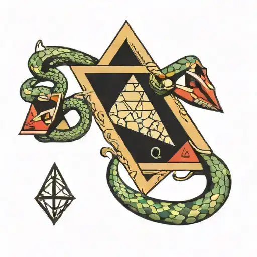 Triangle And Snake Wrapped