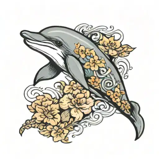 Dolphin Armband Tattoo Featuring