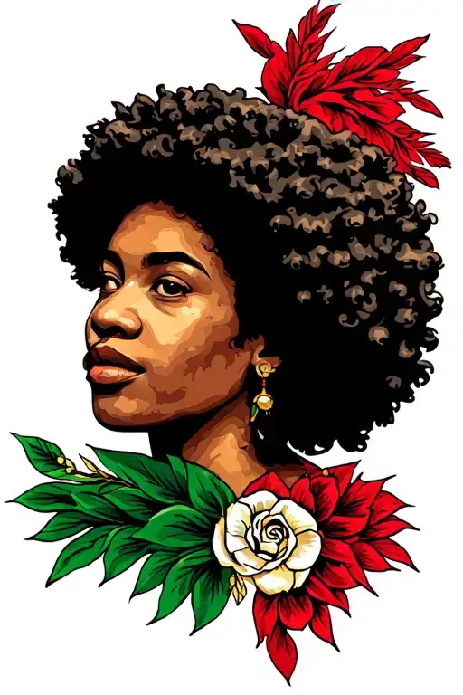 Afro-italian American Flag