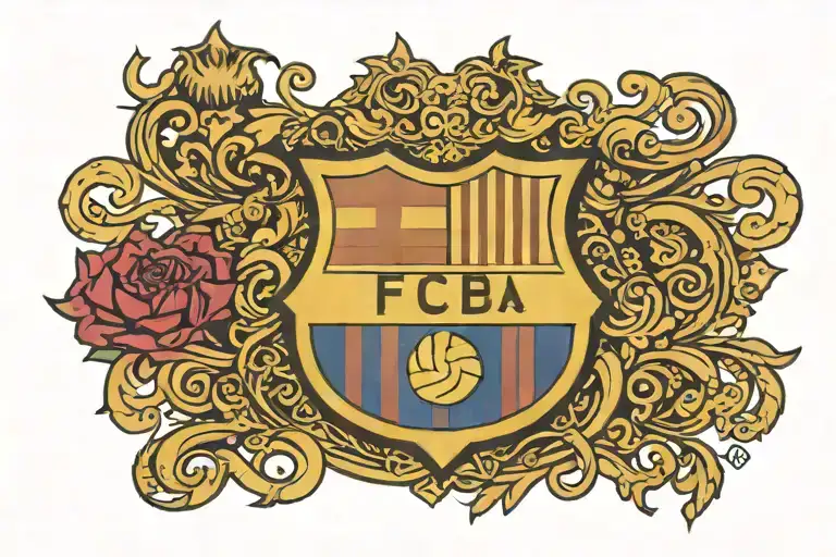 Fc Barcelona Logo Arm Band