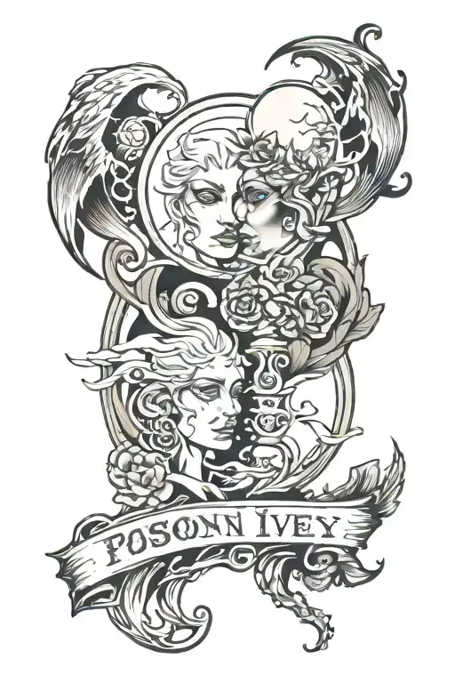 Posion Ivey Full Moon Merging Together