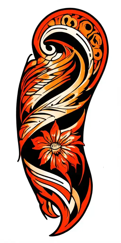 Tribal Sleeve Tattoo Featuring Audi C4