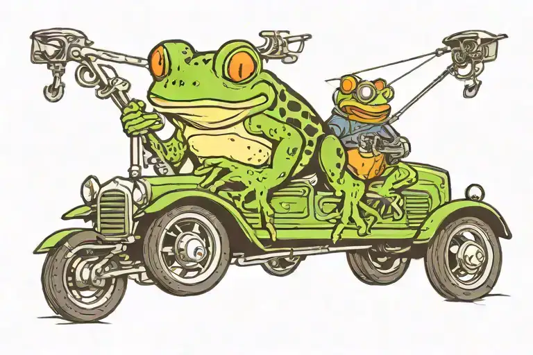 Frog Tow Truck Driving