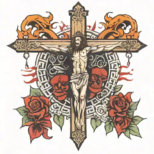 Kill Or Be Killed And Jesus On The Cross