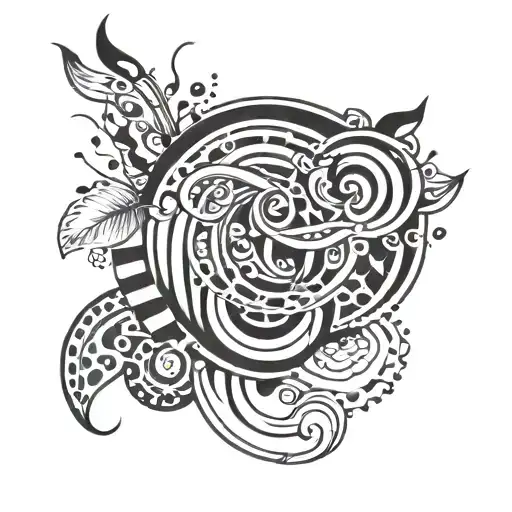 Lines And Dots Left Side