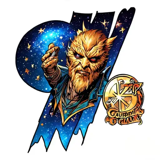 Guardians Of The Galaxy Filled With Stars