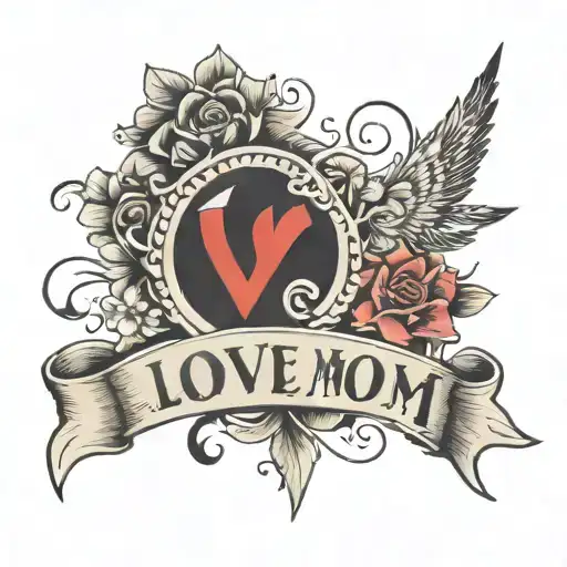 L Love Mom Written