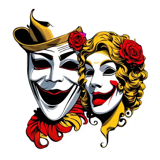 Comedy And Tragedy Masks