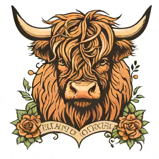 Highland Cow And Outlander Quote