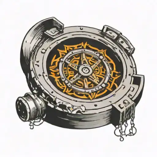 Looking Into A Manhole Cover